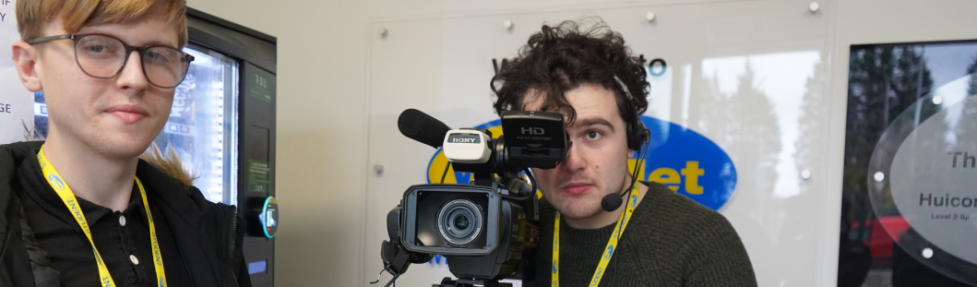 Media student filming