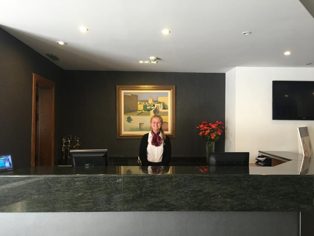 Wirral Met Travel and Tourism Student doing work experience at a Malta Hotel 