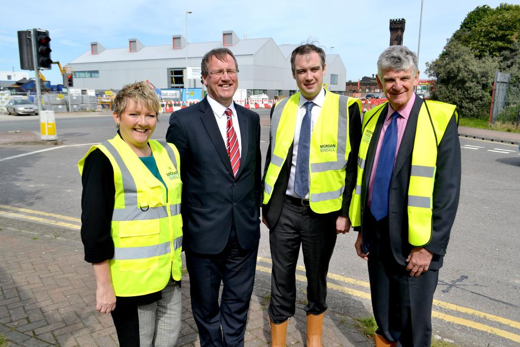 n Powerhouse James Wharton MP visits Wirral Met College campus build at Wirral Waters Enterprise Zone
