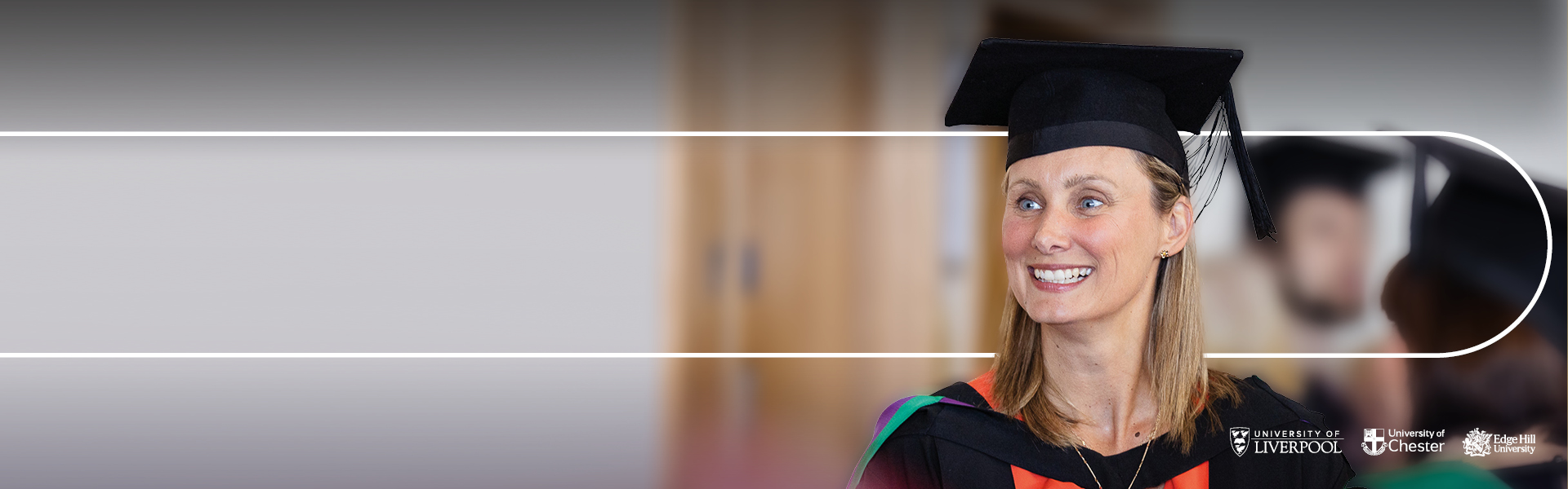 University student at a graduation ceremony