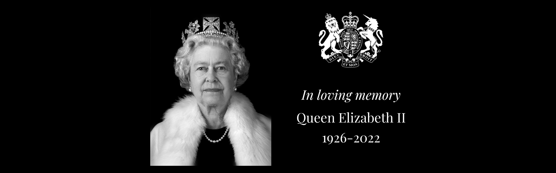 Queen Elizabeth II homepage banner