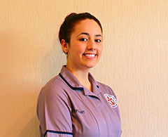 Health And Social Care Part Time Case Study Katie Hillard Wearing Work Uniform