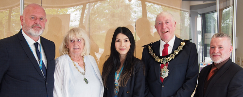The Mayor and Mayoress of Wirral visit Wirral Waters Campus