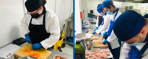 Wirral Met Catering Students Preparing Meals for Local Charity Hope for the Hungry