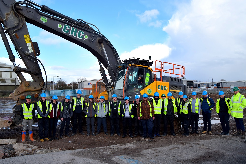 Wirral Waters construction students on site visit