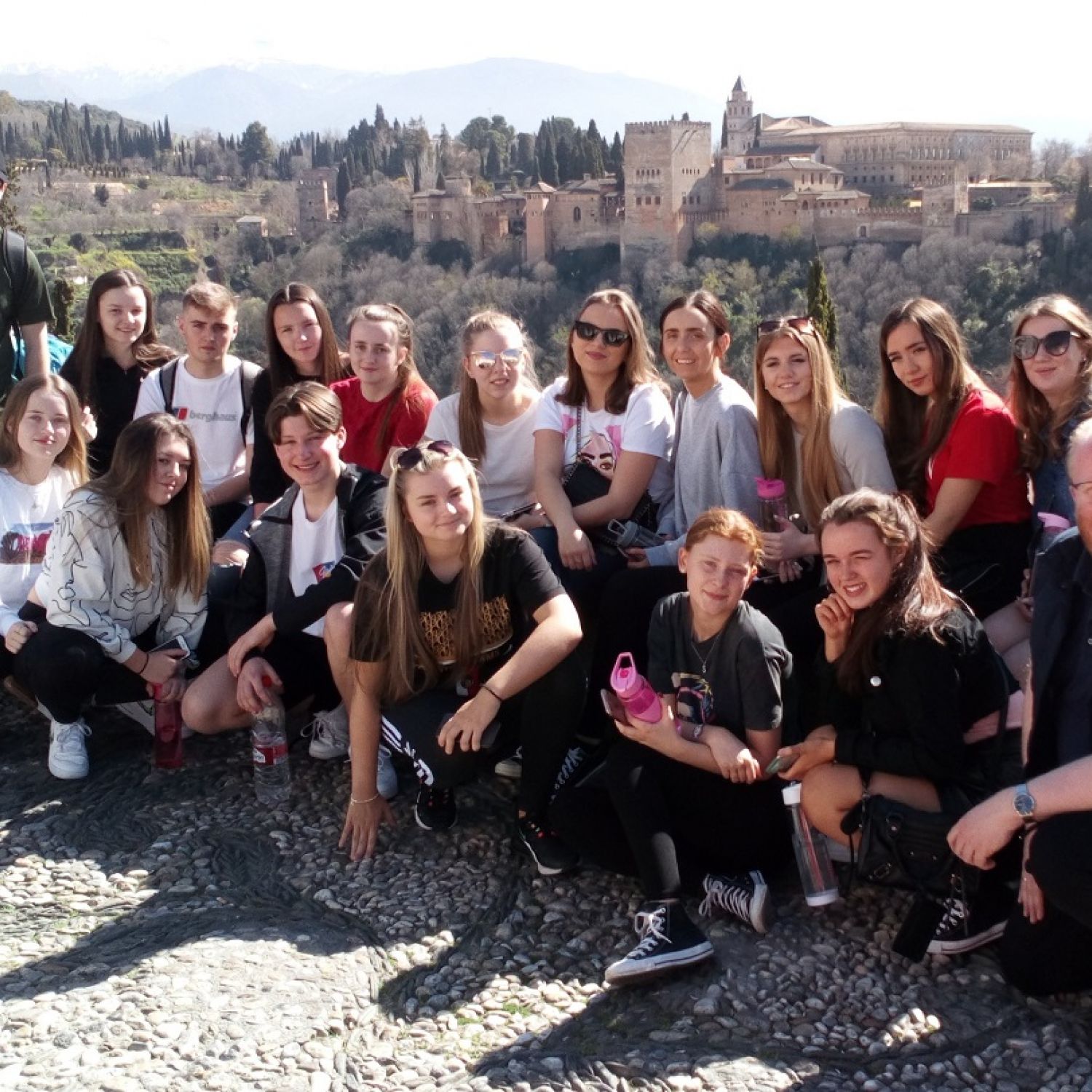 Wirral Met Travel & Tourism students in Granada, Spain