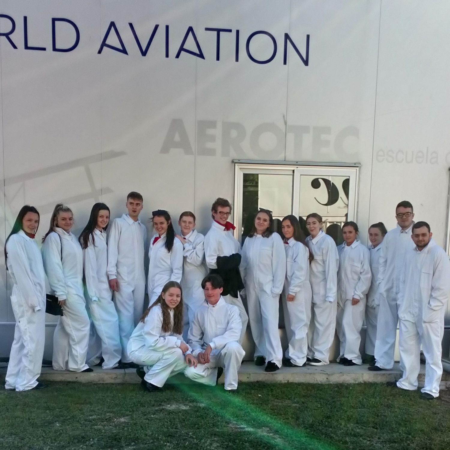 Wirral Met Travel & Tourism students at Granada Aviation College